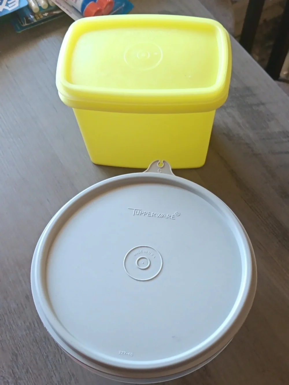 2 Vintage Tupperware Containers